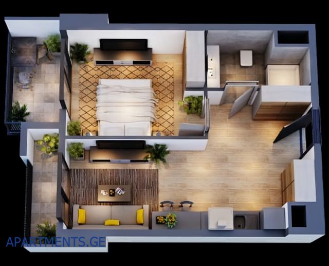 2-room apartment for sale in Tbilisi